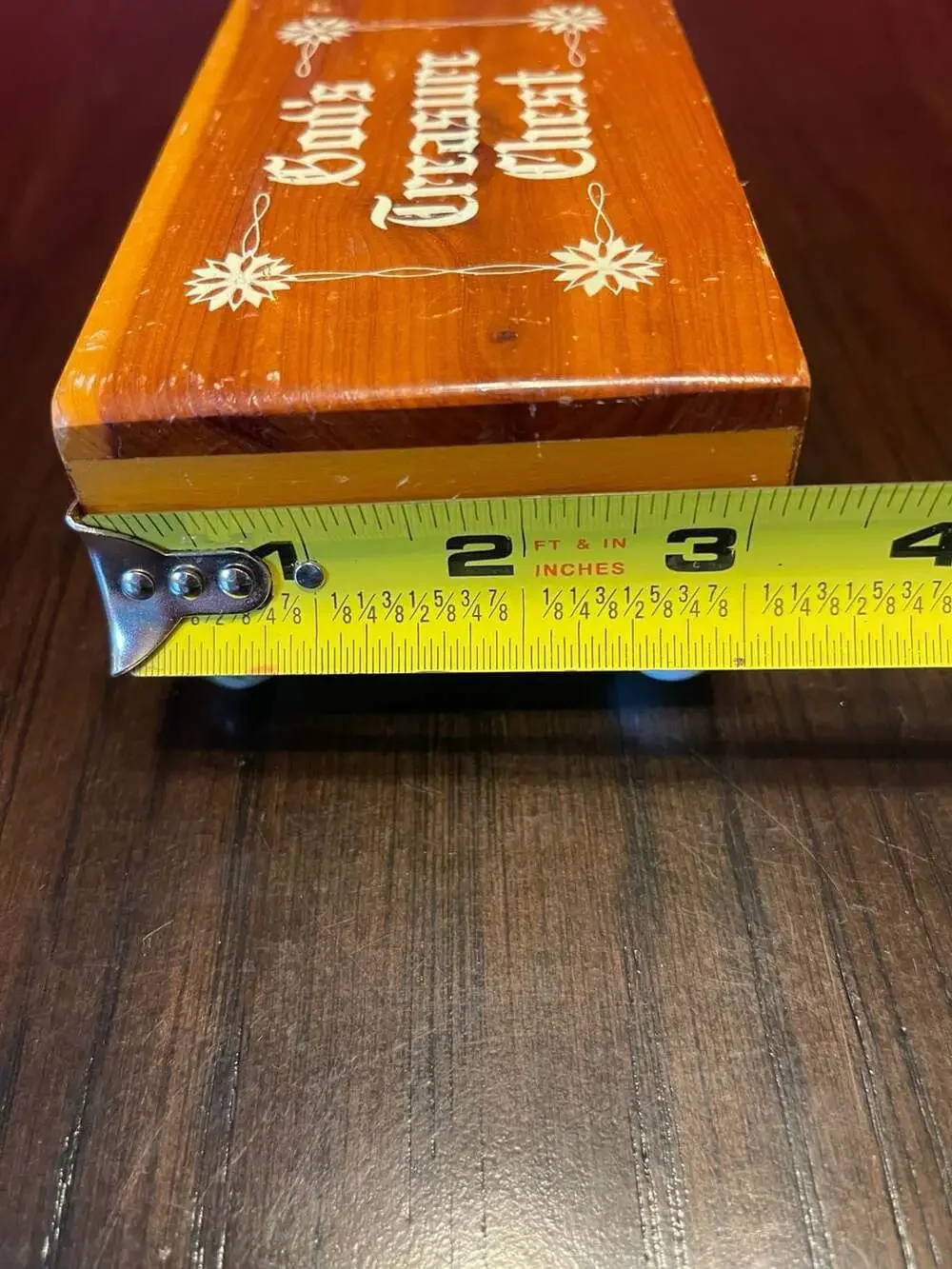 God's Treasure Chest Vintage Cedar Wood Keepsake Box with Scripture Cards